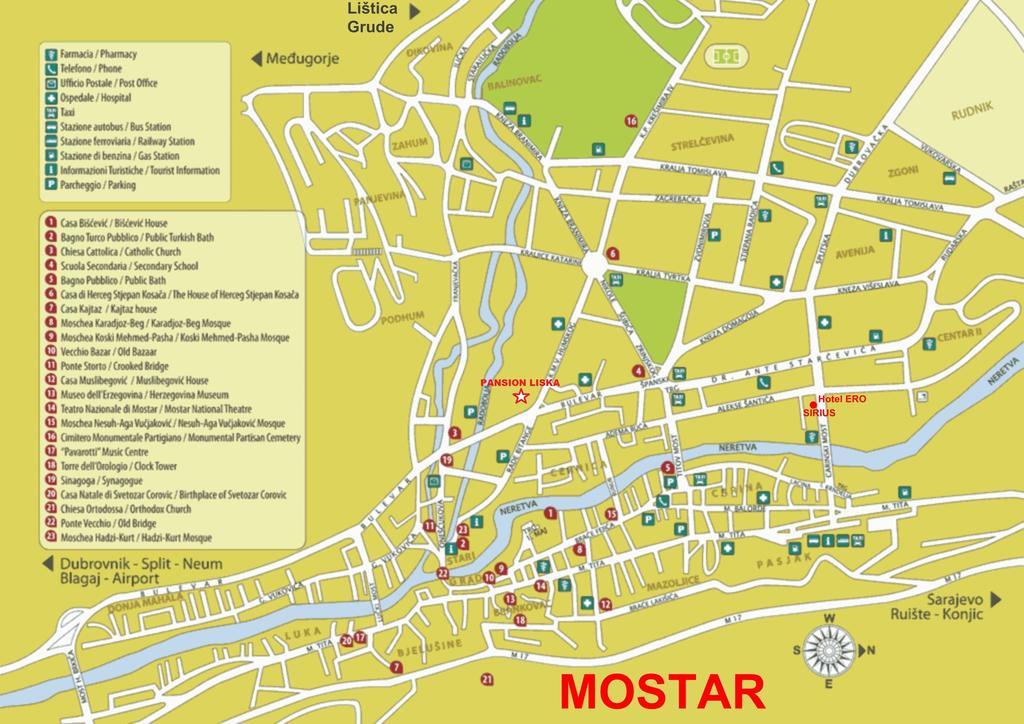 Guesthouse Liska Mostar Extérieur photo